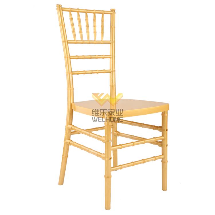 Yellow plastic wedding chair for wedding/events